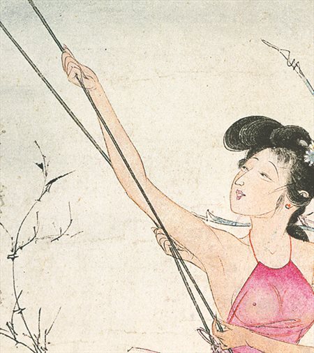 桂东-胡也佛的仕女画和最知名的金瓶梅秘戏图